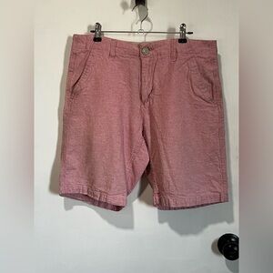 Classic Pink Flat Front Men's Shorts